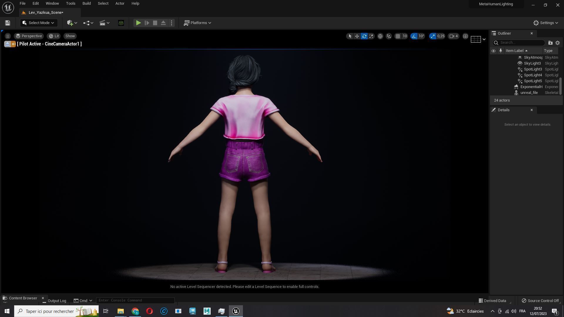 Merry-realistic sweet girl Low-poly 3D model_24