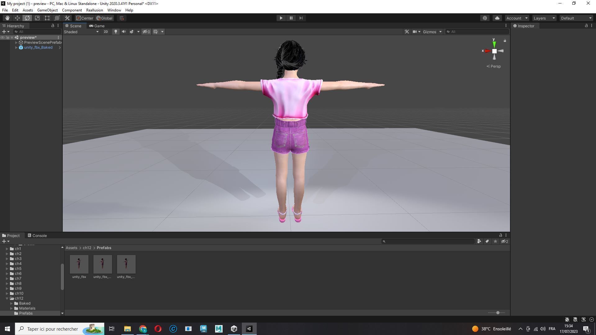 Merry-realistic sweet girl Low-poly 3D model_27
