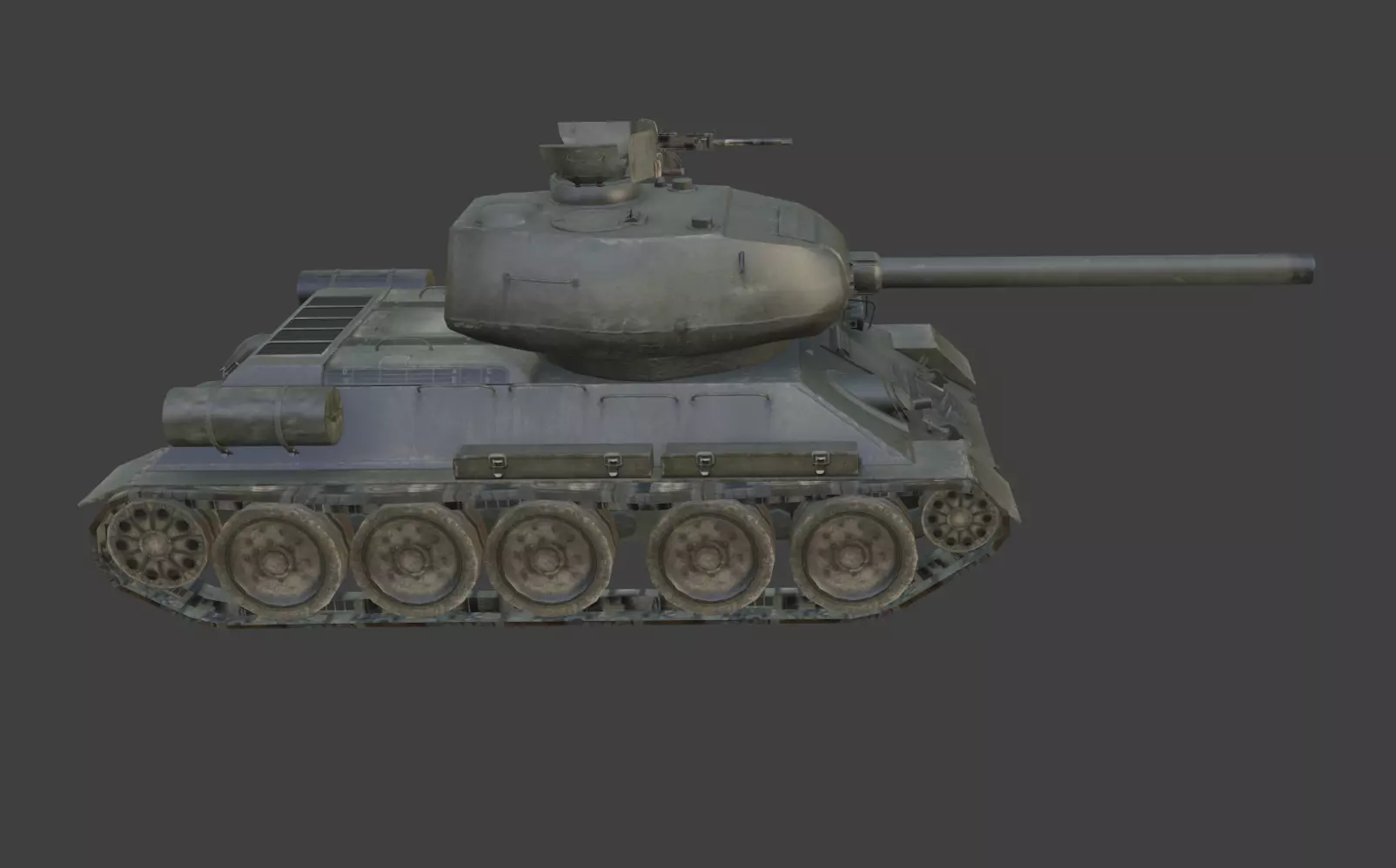 t34 tank Low-poly 3D model
