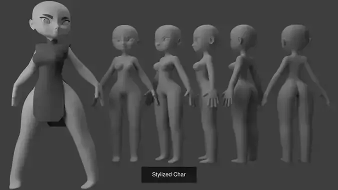 Stylized Character Basemesh