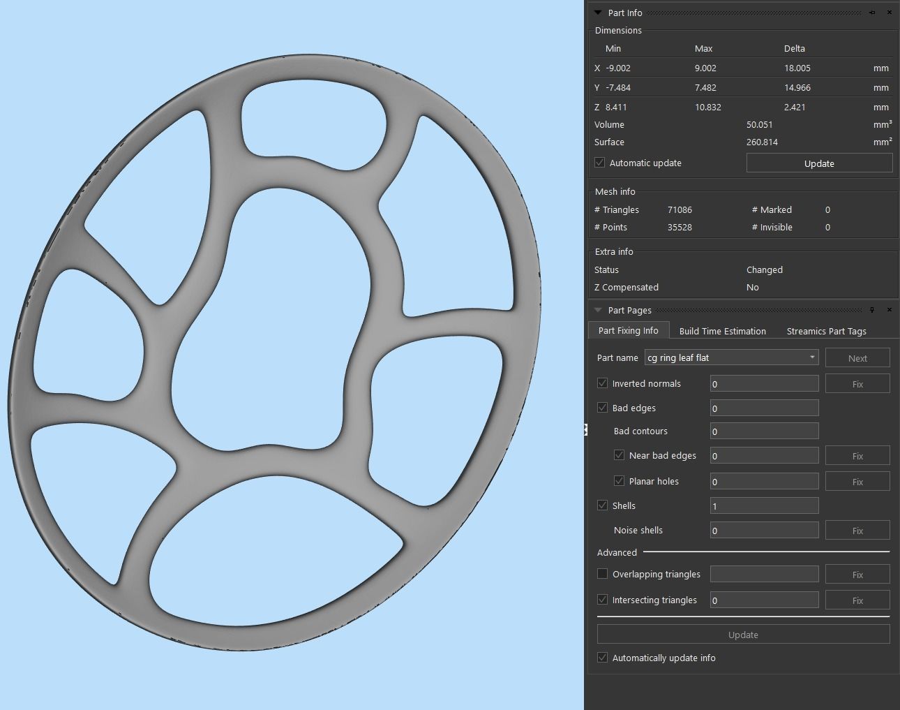 Gold Leaf Ring and Earring Set 3D print model_20