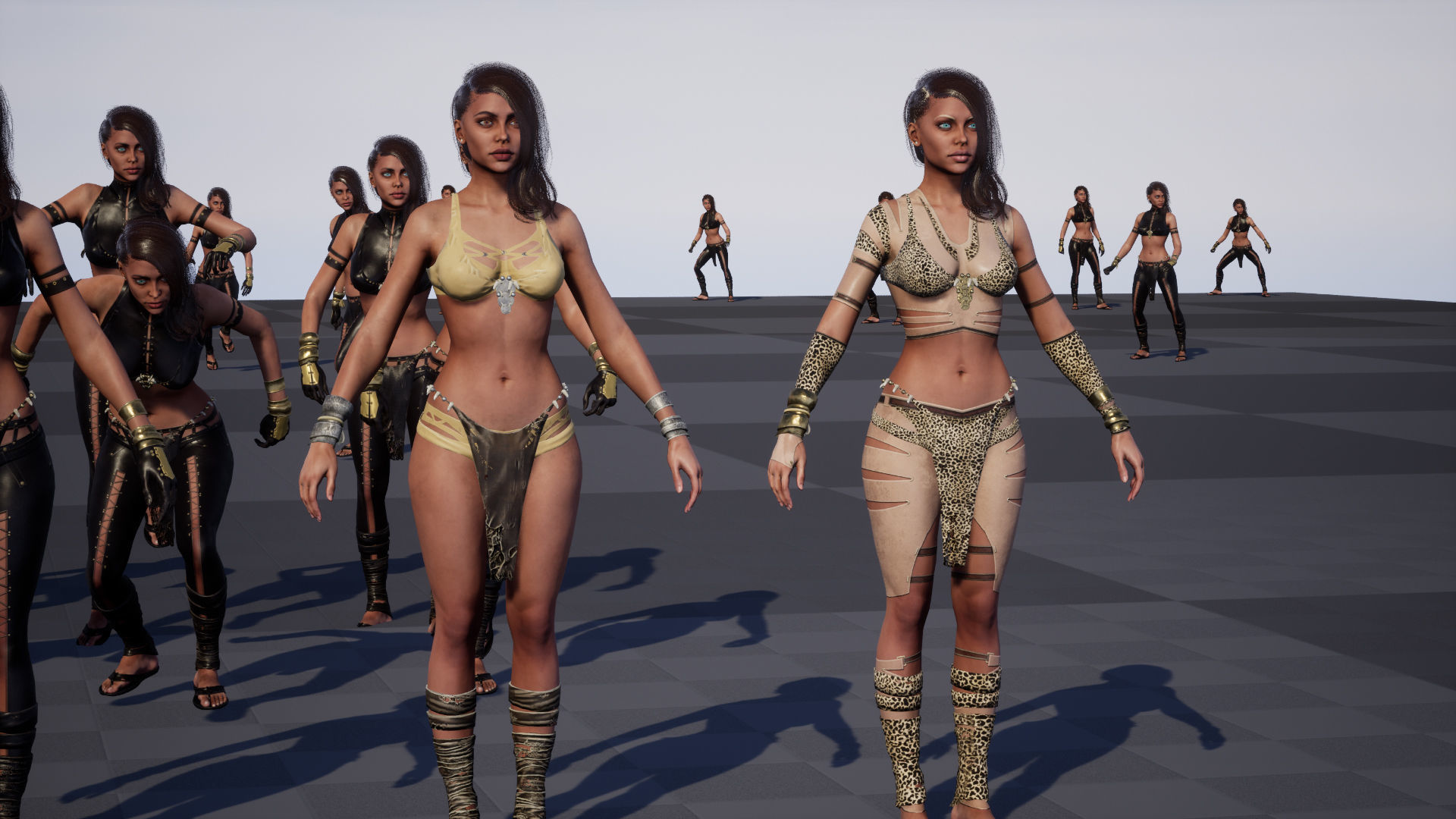 Defender Girl 2 Low-poly 3D model_31