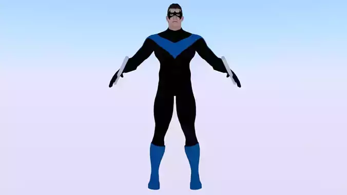 Nightwing Low-poly 3D model