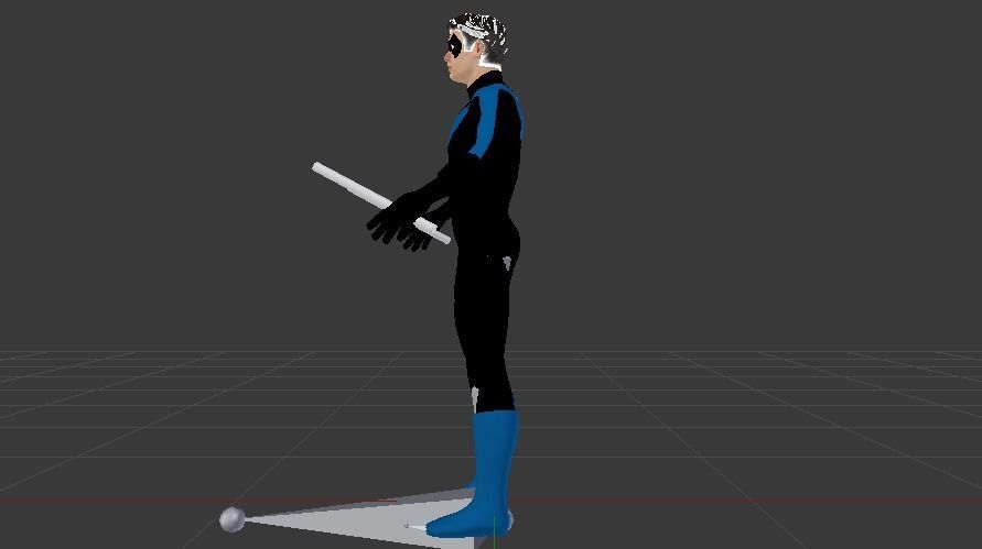 Nightwing Low-poly 3D model_6