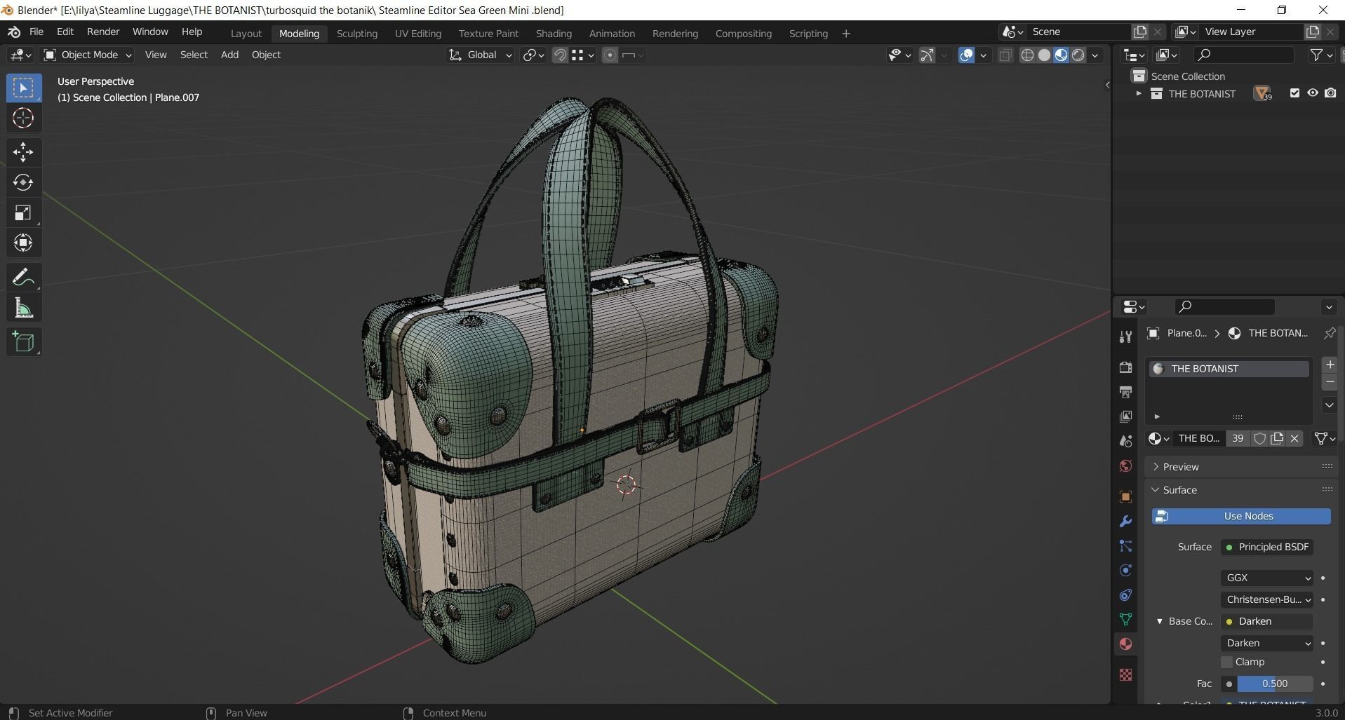 Steamline Editor Sea Green Mini 3D model_9