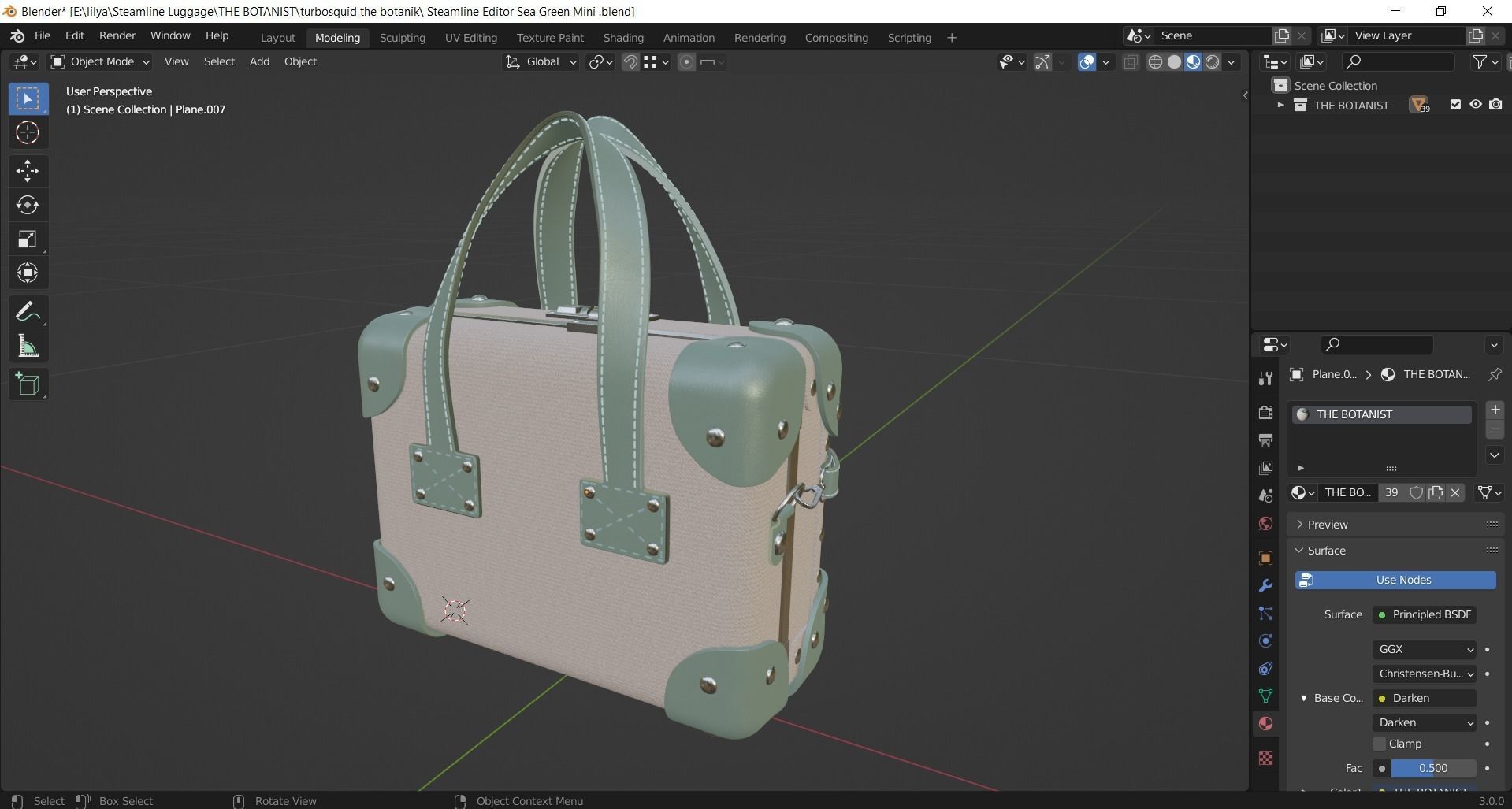 Steamline Editor Sea Green Mini 3D model_8