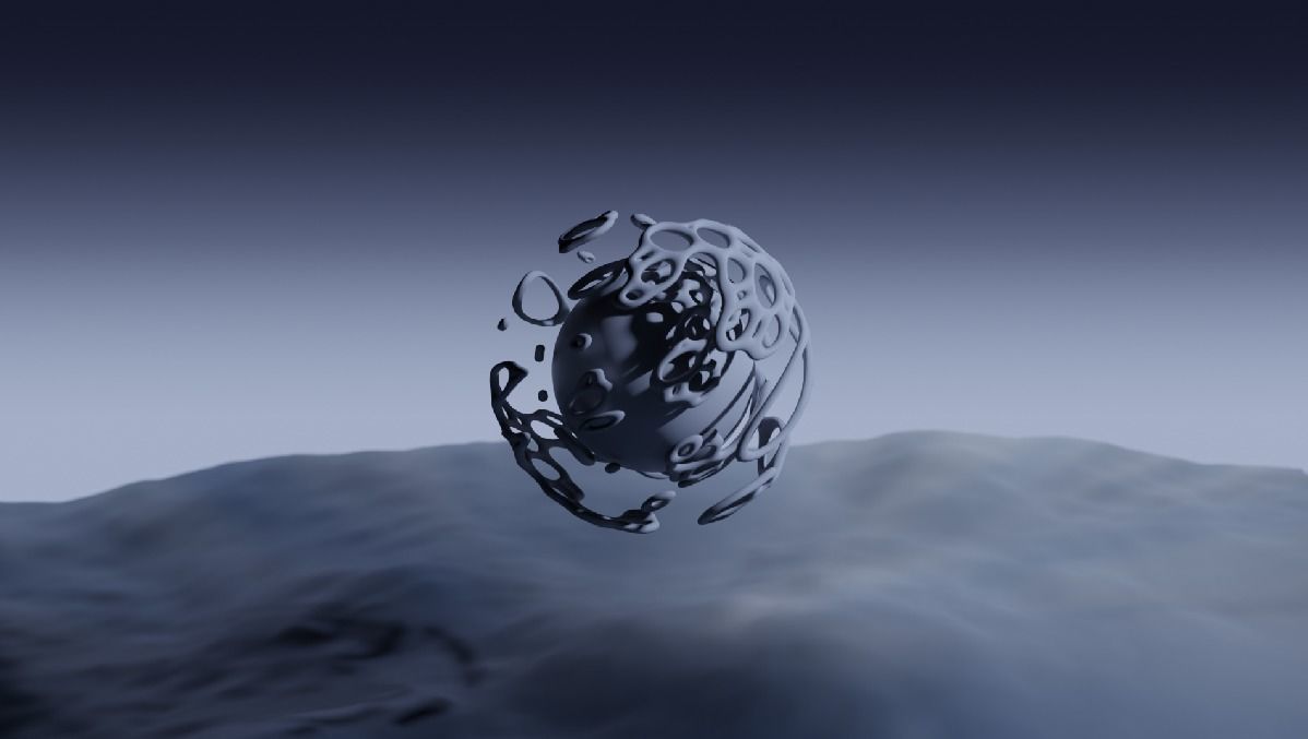 Alien cercle  3D model_3