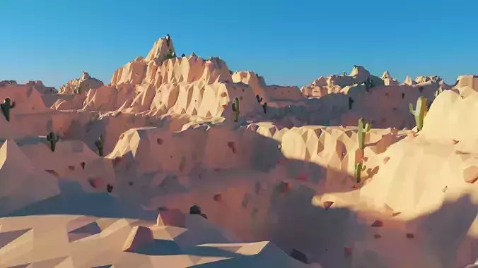 Low poly Desert- Game Ready