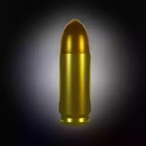 9mm Bullet 3D Model-Game Ready