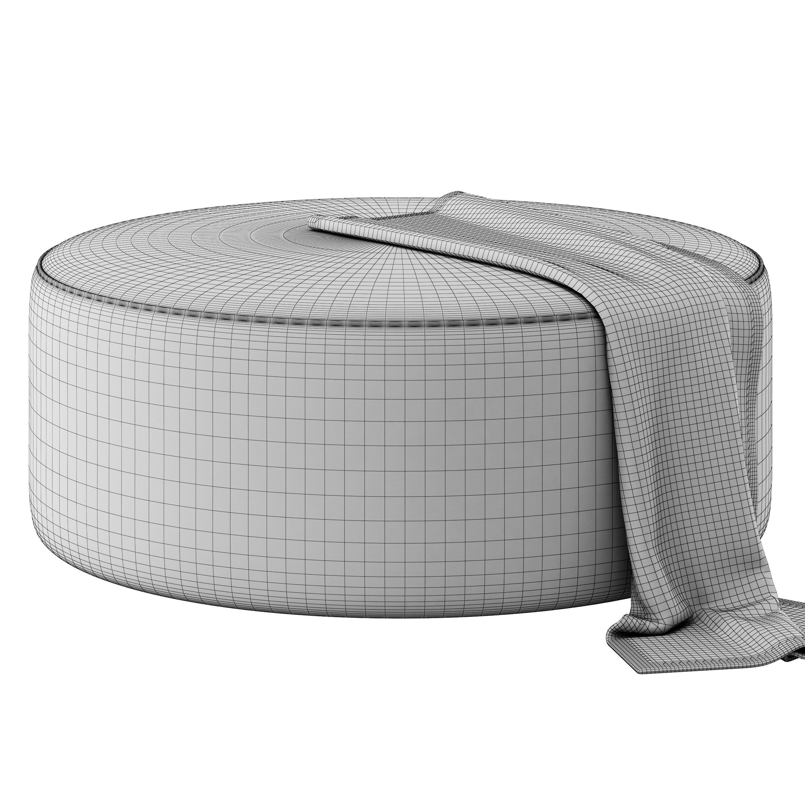 Ottoman 100cm by Gorgeous Creatures 3D model_8