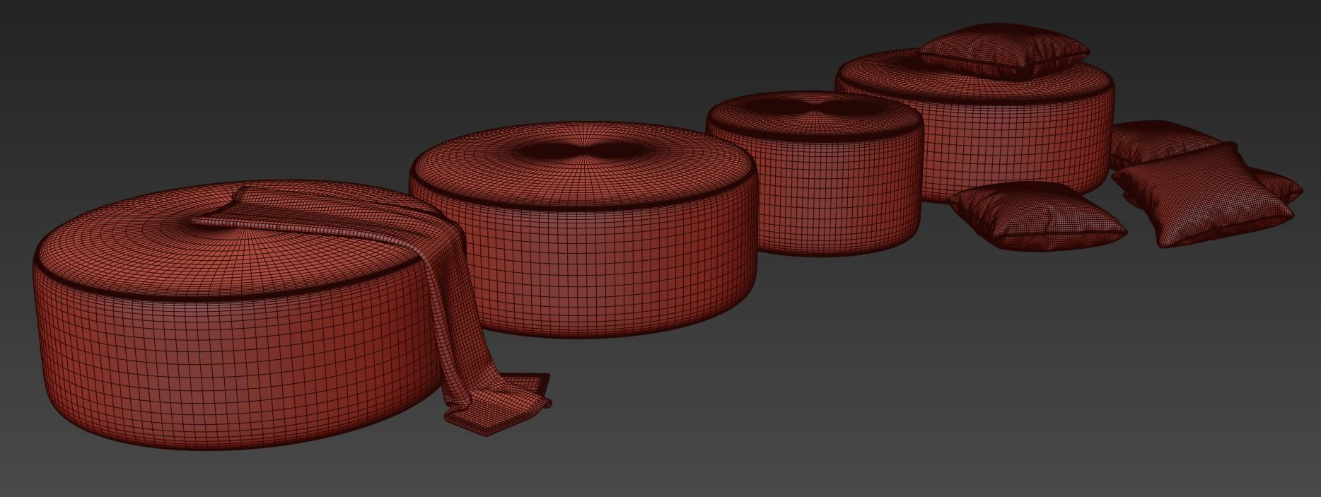 Ottoman 100cm by Gorgeous Creatures 3D model_7