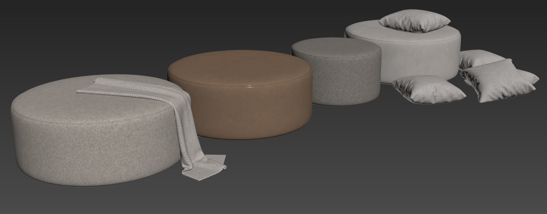 Ottoman 100cm by Gorgeous Creatures 3D model_5
