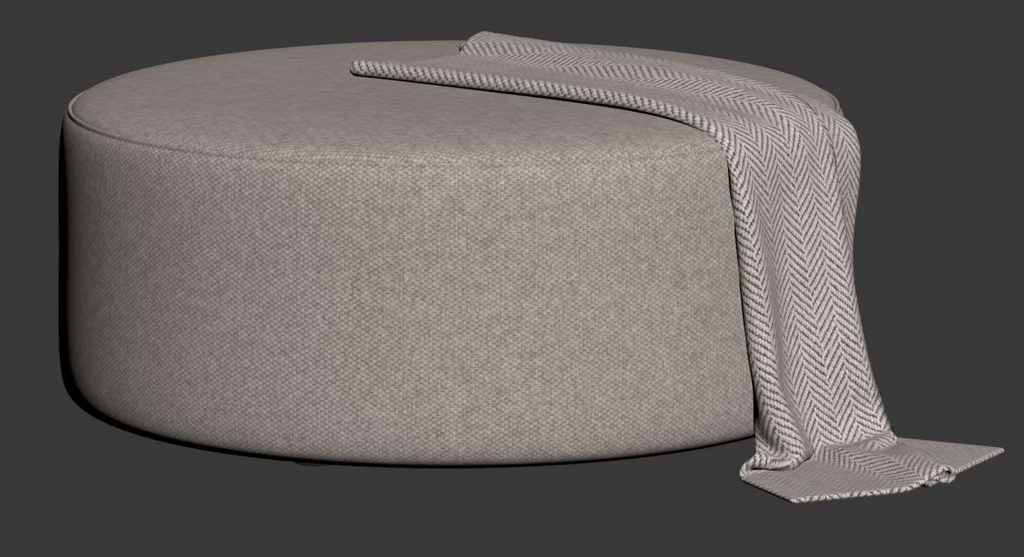 Ottoman 100cm by Gorgeous Creatures 3D model_10