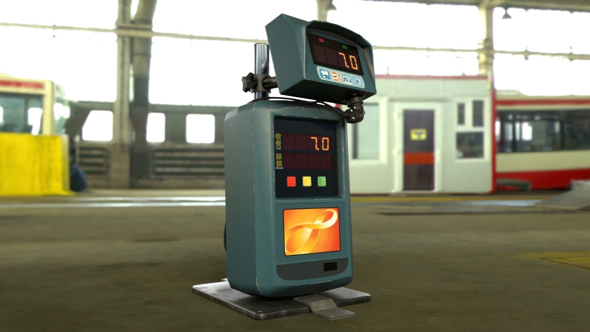 3D model PBR Hong Kong Hong Kong Octopus Machine Low-poly VR / AR / low ...