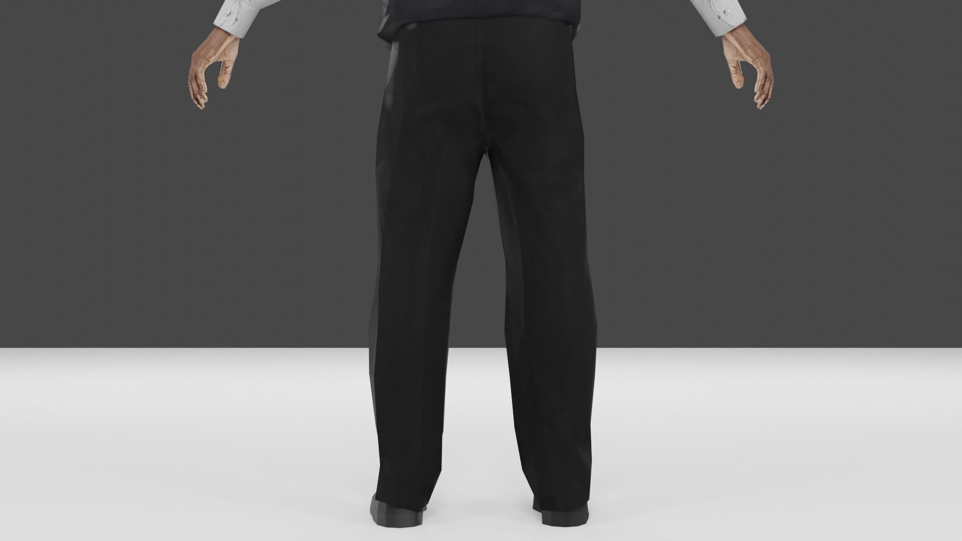 Business man Low-poly 3D model_18