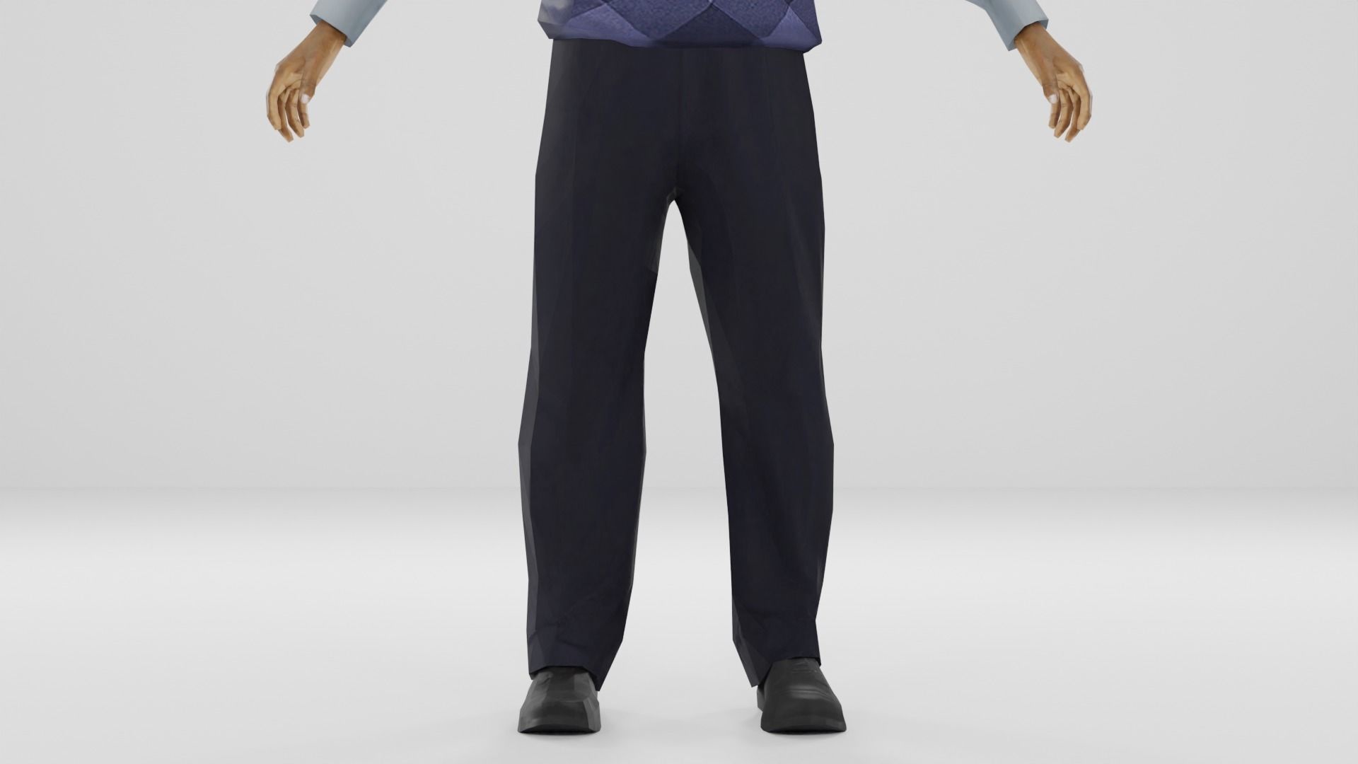 Business man Low-poly 3D model_23