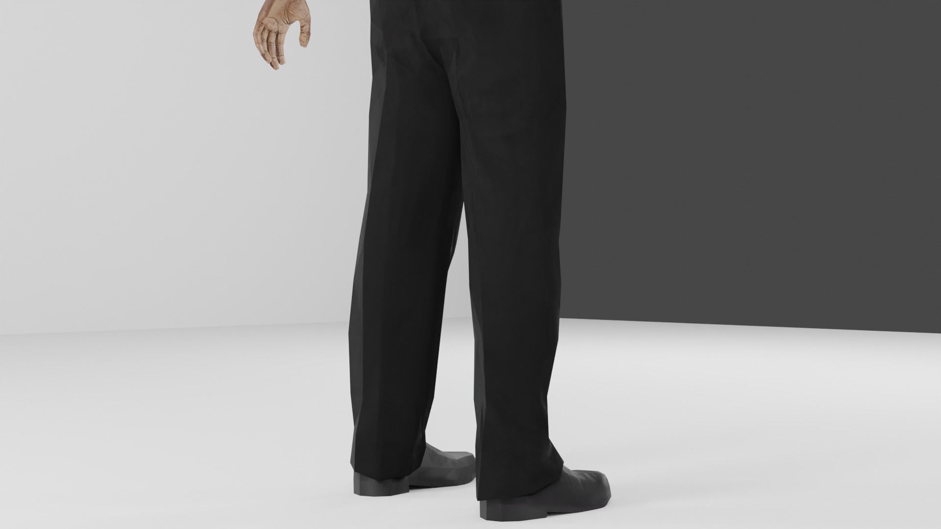 Business man Low-poly 3D model_14