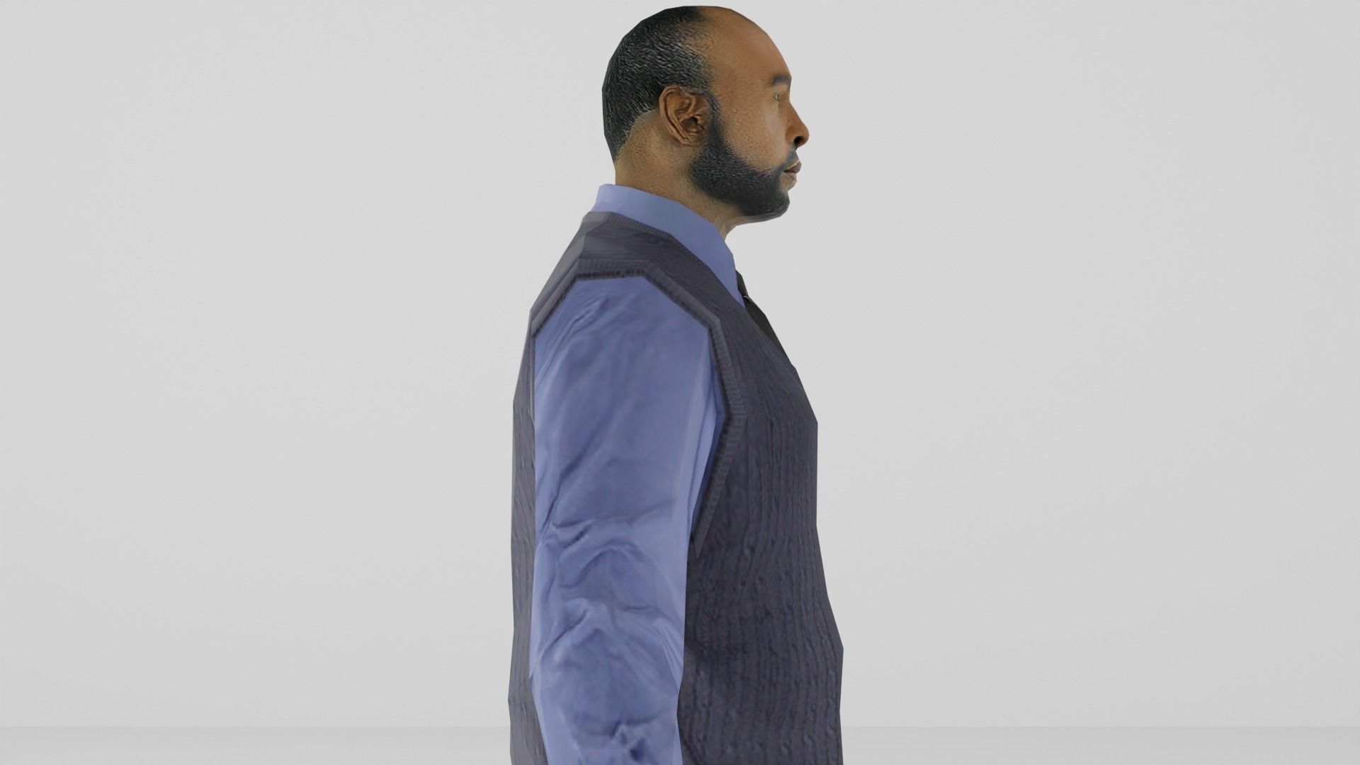 Business man Low-poly 3D model_45