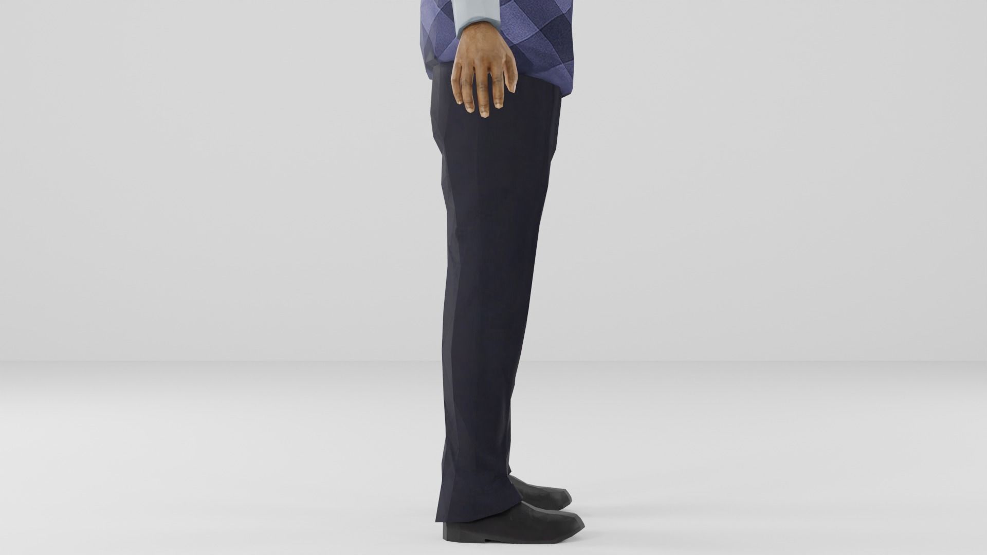 Business man Low-poly 3D model_28