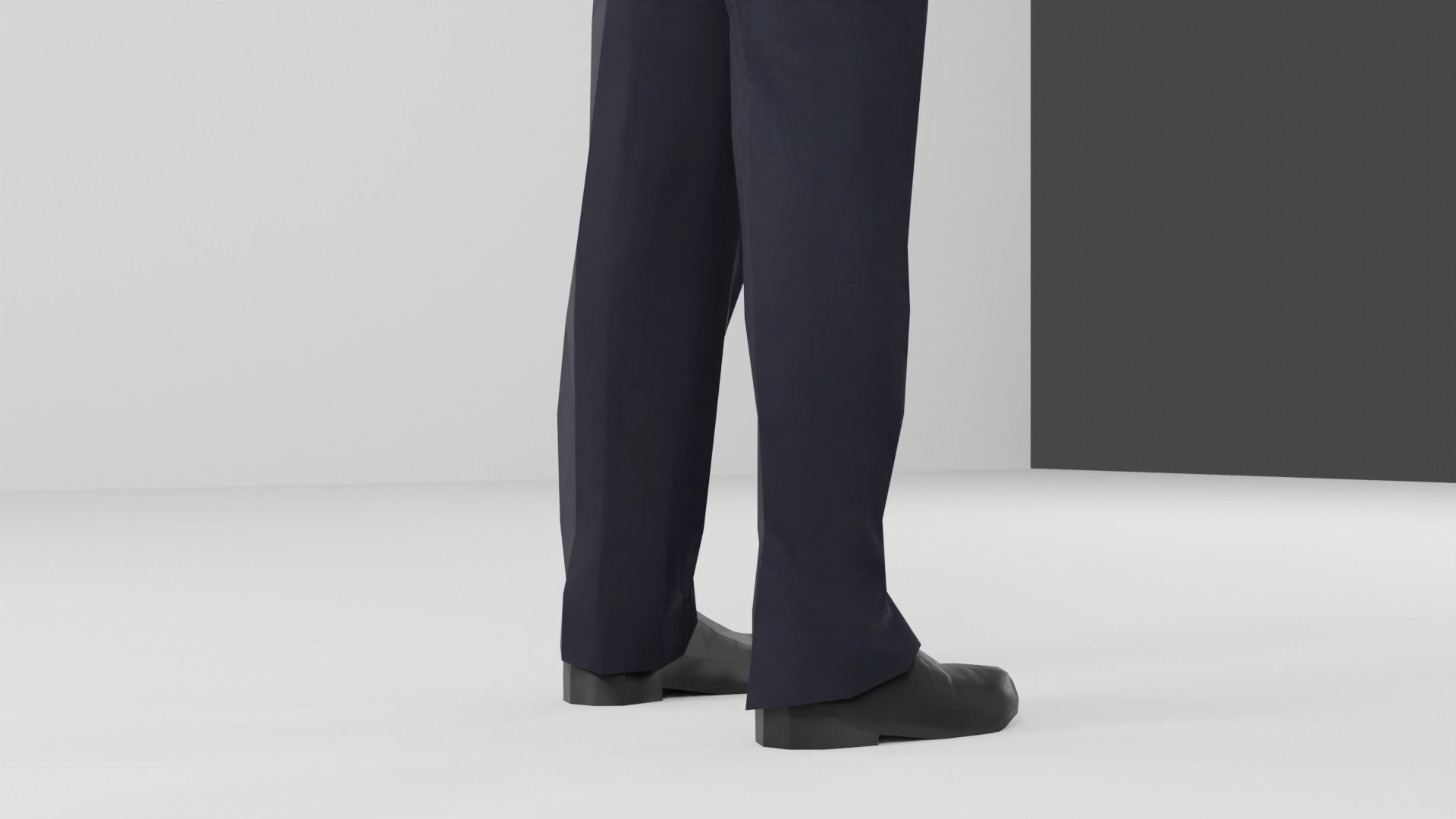 Business man Low-poly 3D model_31