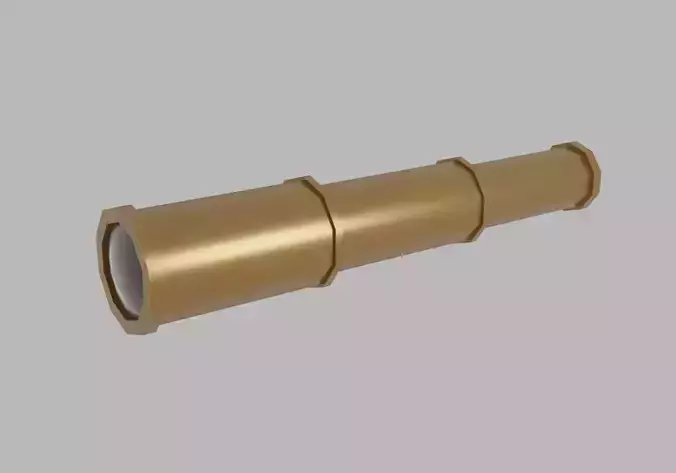 Telescope Free low-poly 3D model