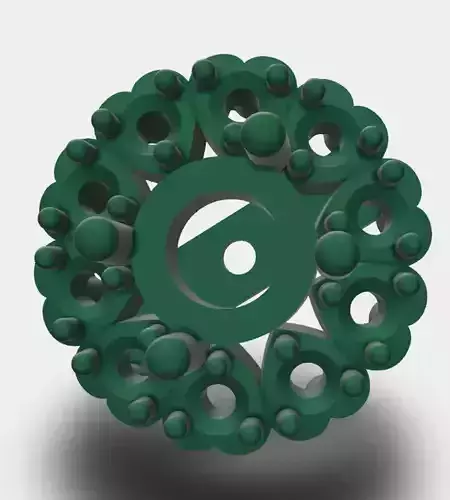 Round Shaped diamond earrings with heart shaped basket 