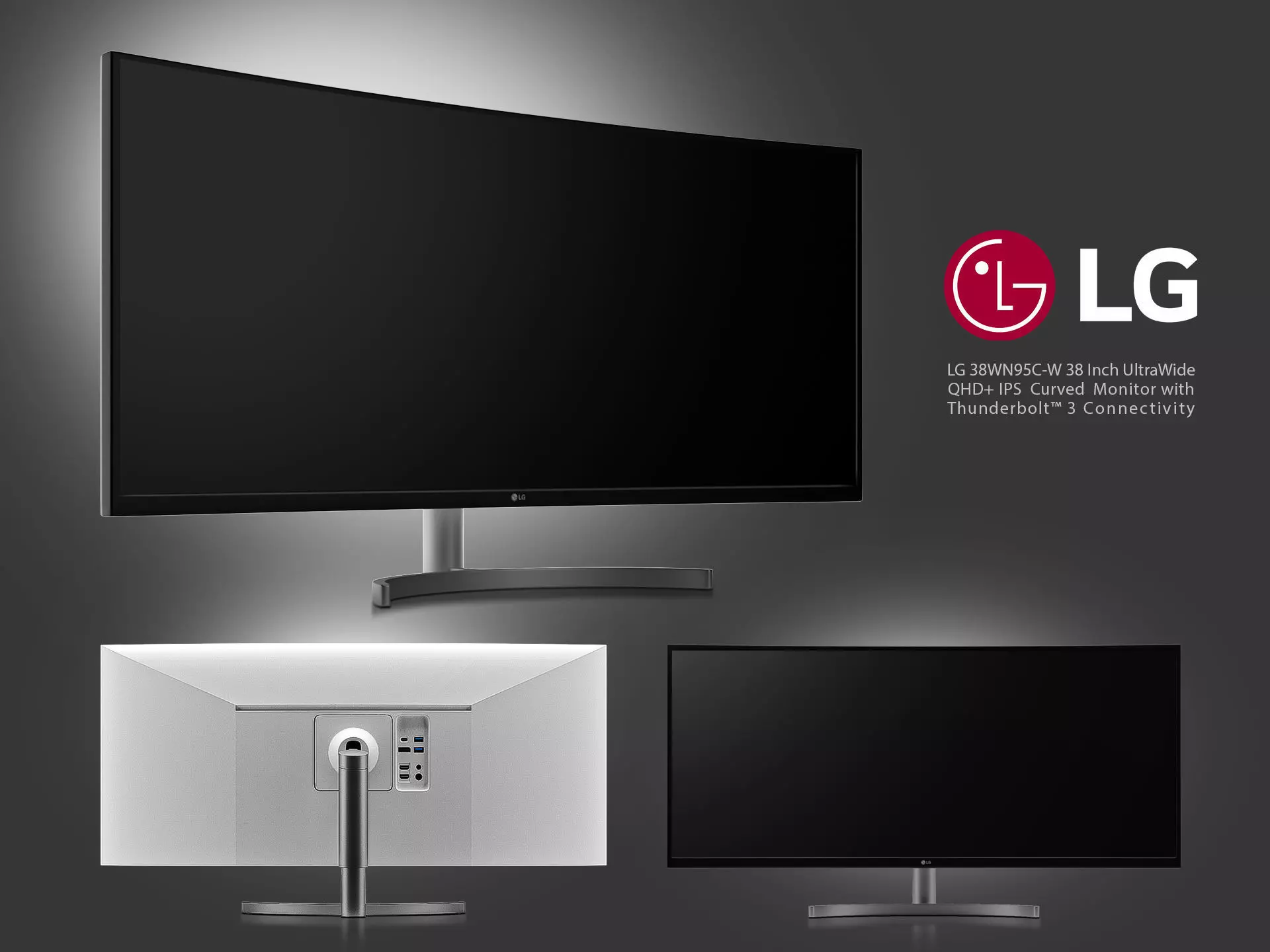 38 Inch UltraWide QHD Nano IPS Curved Monitor 3D model_0