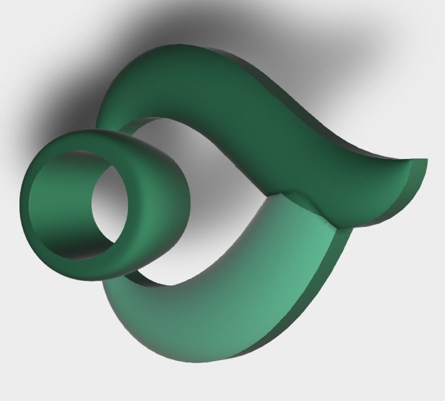 Single Stone Unique earrings 3D design 3D print model_1