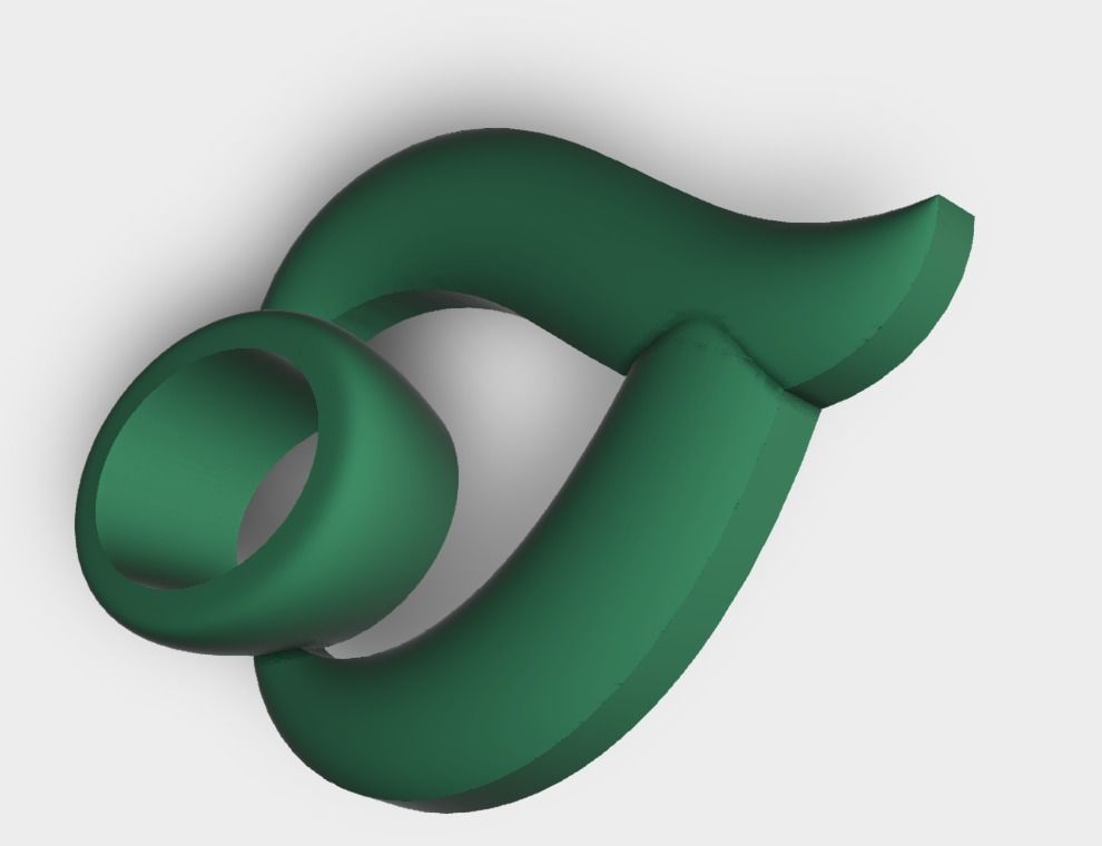 Single Stone Unique earrings 3D design 3D print model_2