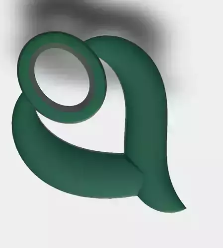 Single Stone Unique earrings 3D design 