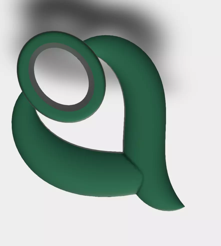 Single Stone Unique earrings 3D design 3D print model_0