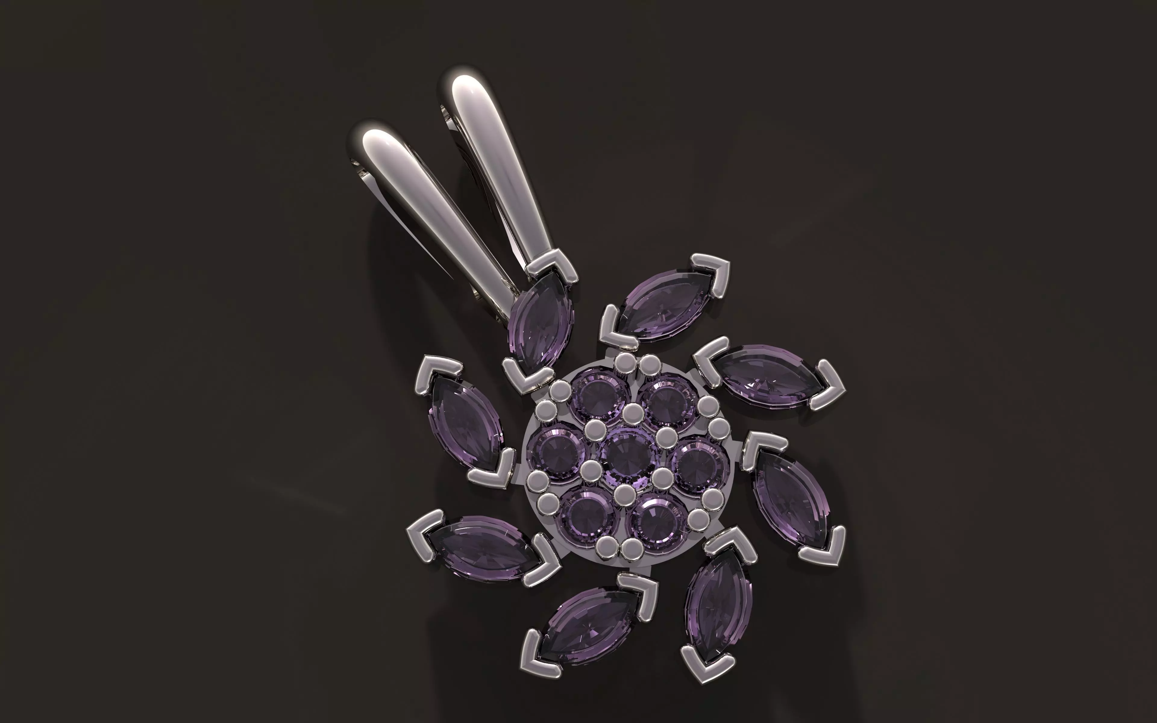 BEUTIFULL MARQUISE PENDANT 3D print model_0