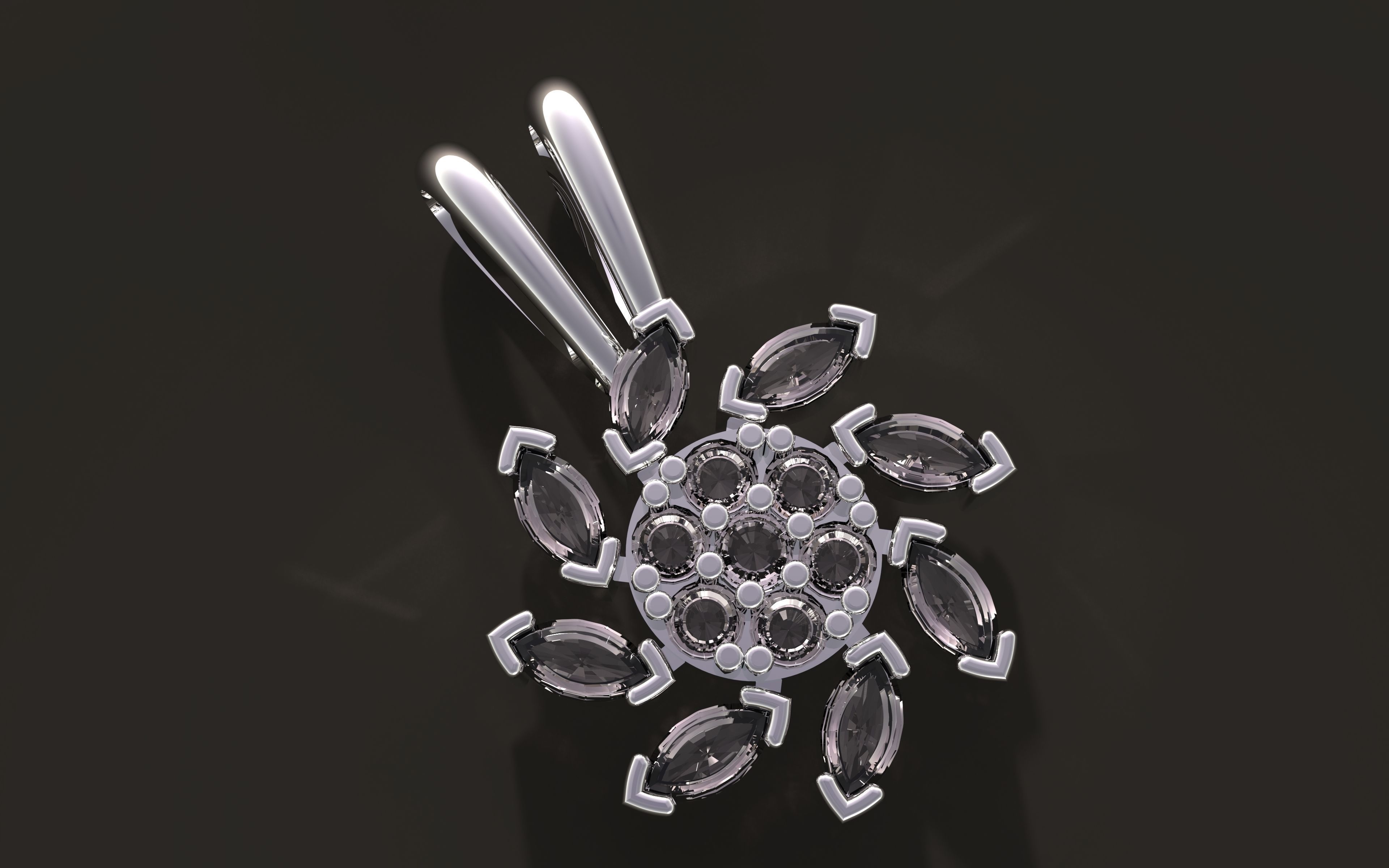BEUTIFULL MARQUISE PENDANT 3D print model_2
