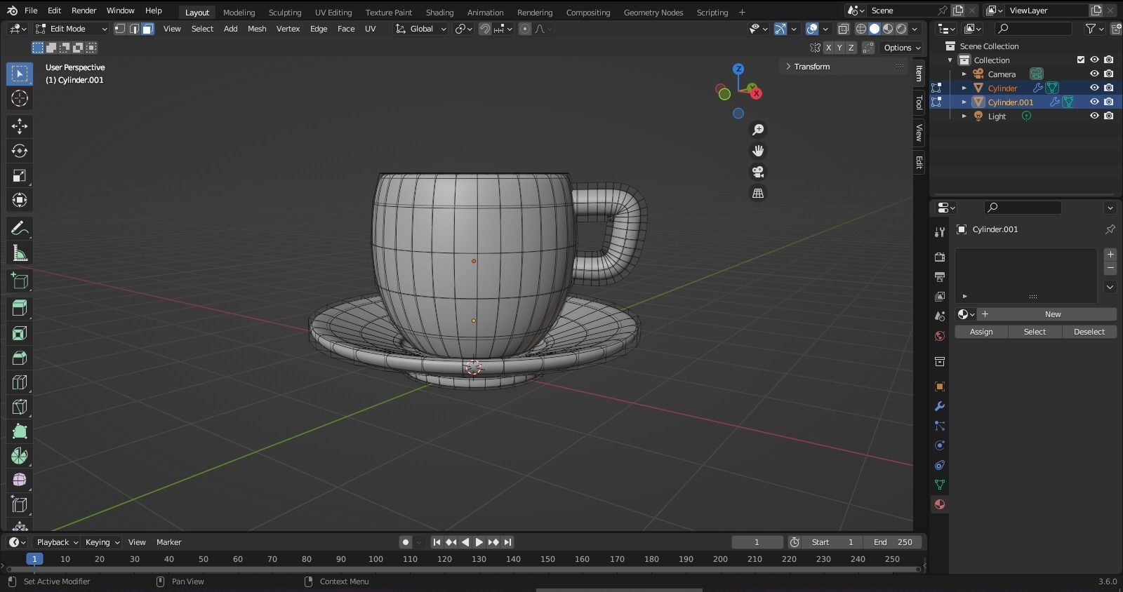 Blue Flowers Cup and Saucer 3D Model  3D model_12