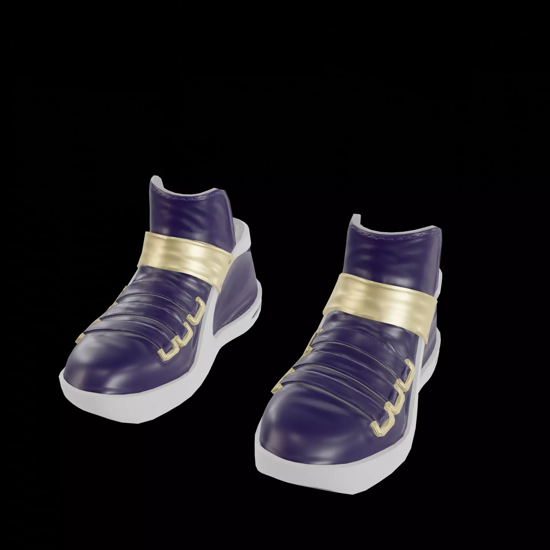 KDA Akali Shoes - VRChat - 3D Asset Low-poly 3D model