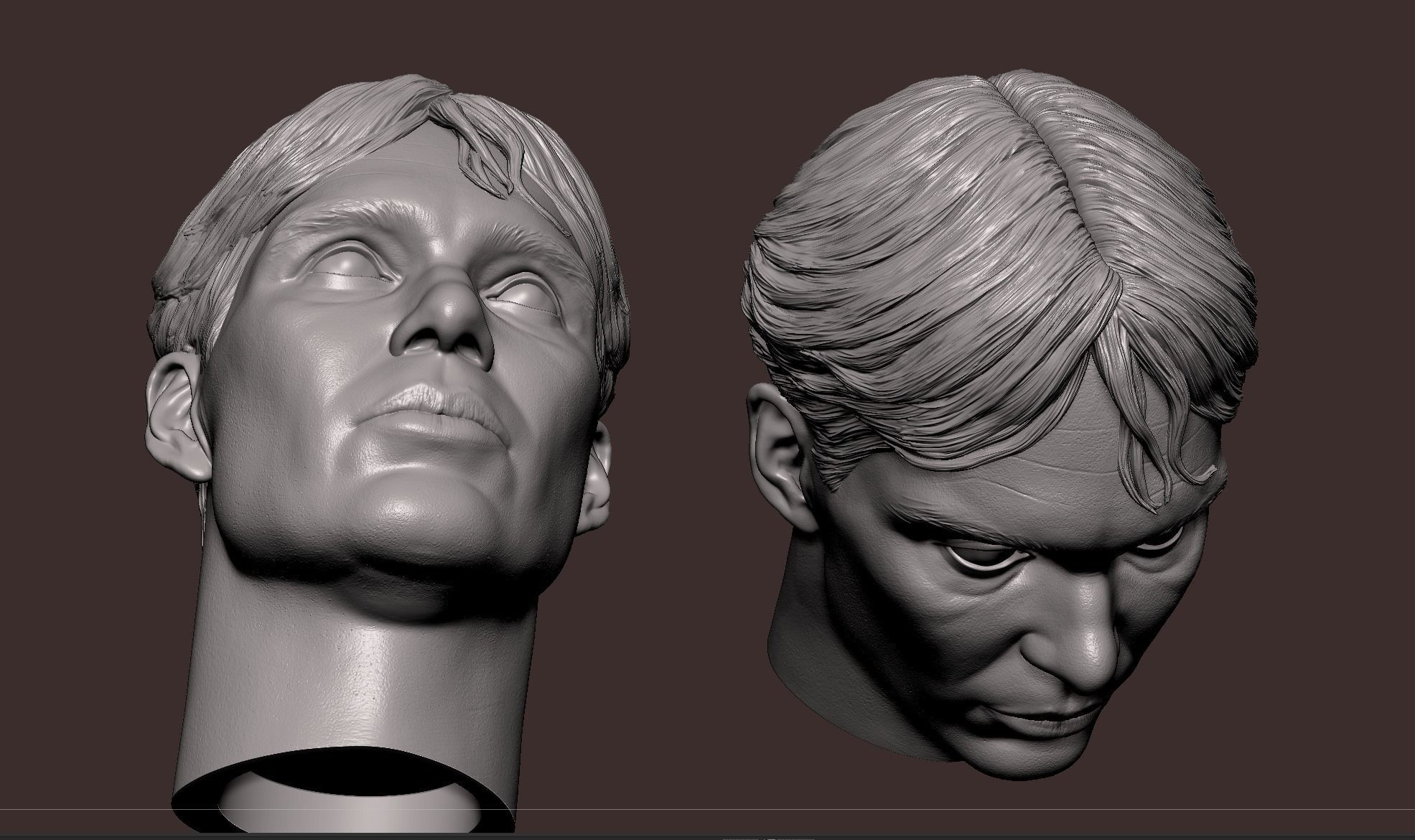 Cillian Murphy Head 3D model 3D printable | CGTrader