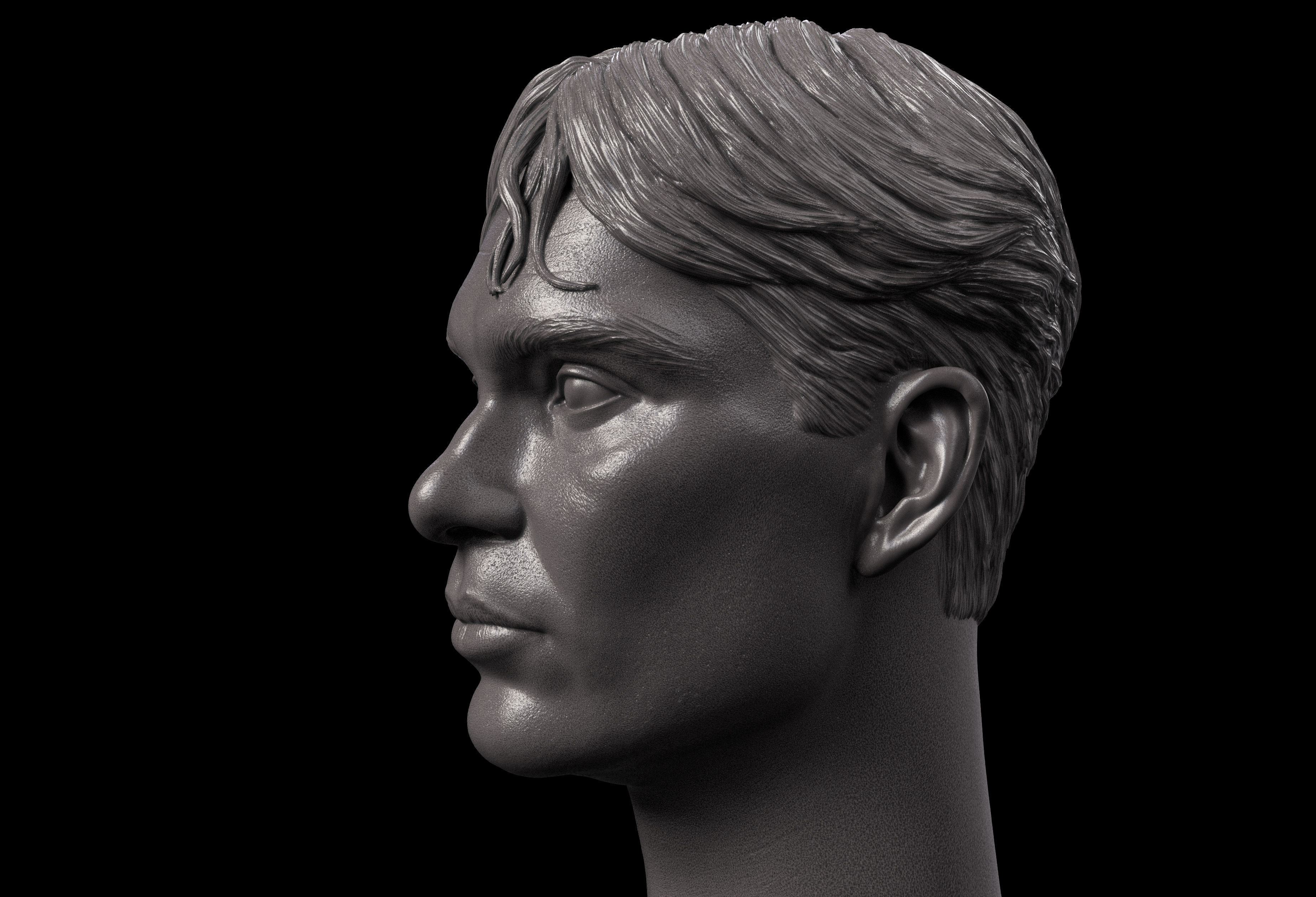 Cillian Murphy Head 3D model 3D printable | CGTrader