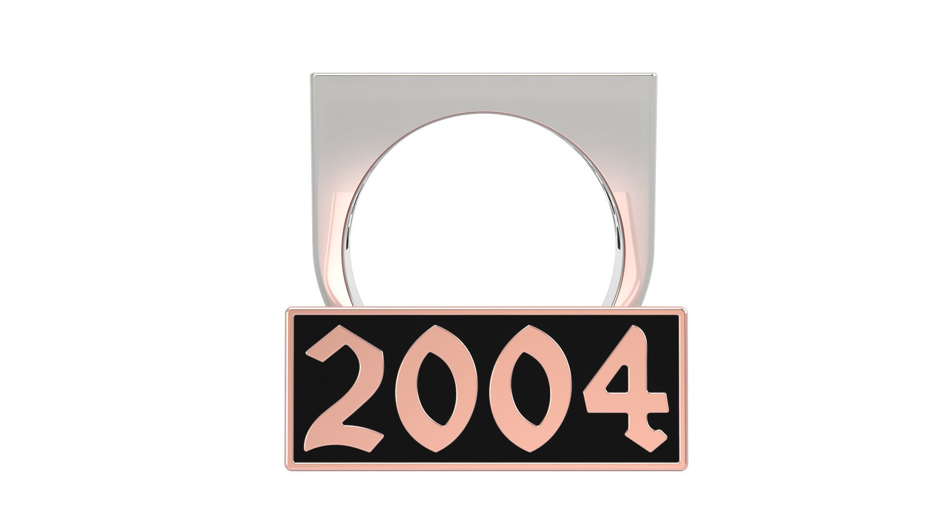 2004 Ring Set with and without gallery Size 5 - 9 US 3D print model_5