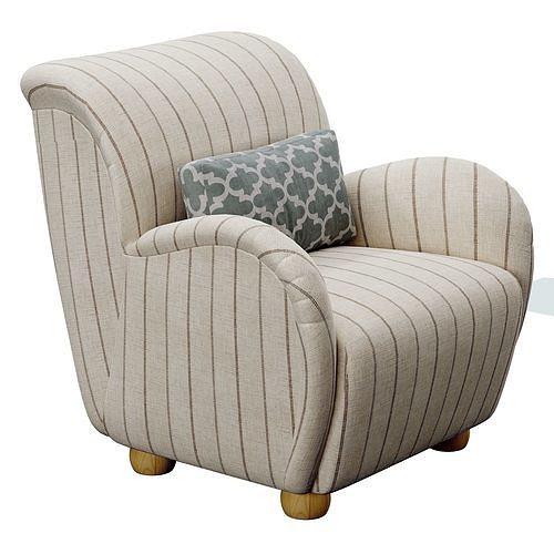 Baird Accent Chair 3D model 4