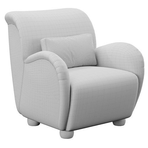 Baird Accent Chair 3D model 6