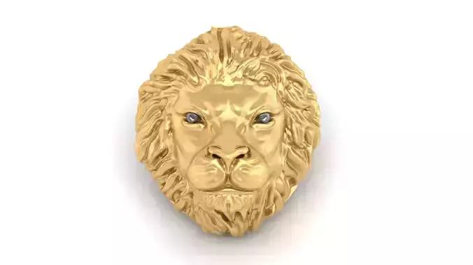 lion cufflinks percious 3D print model