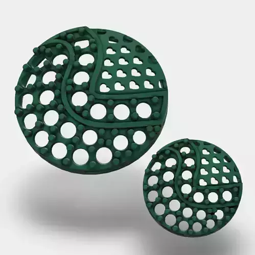 Round Shaped diamond pendant and earrings pair 