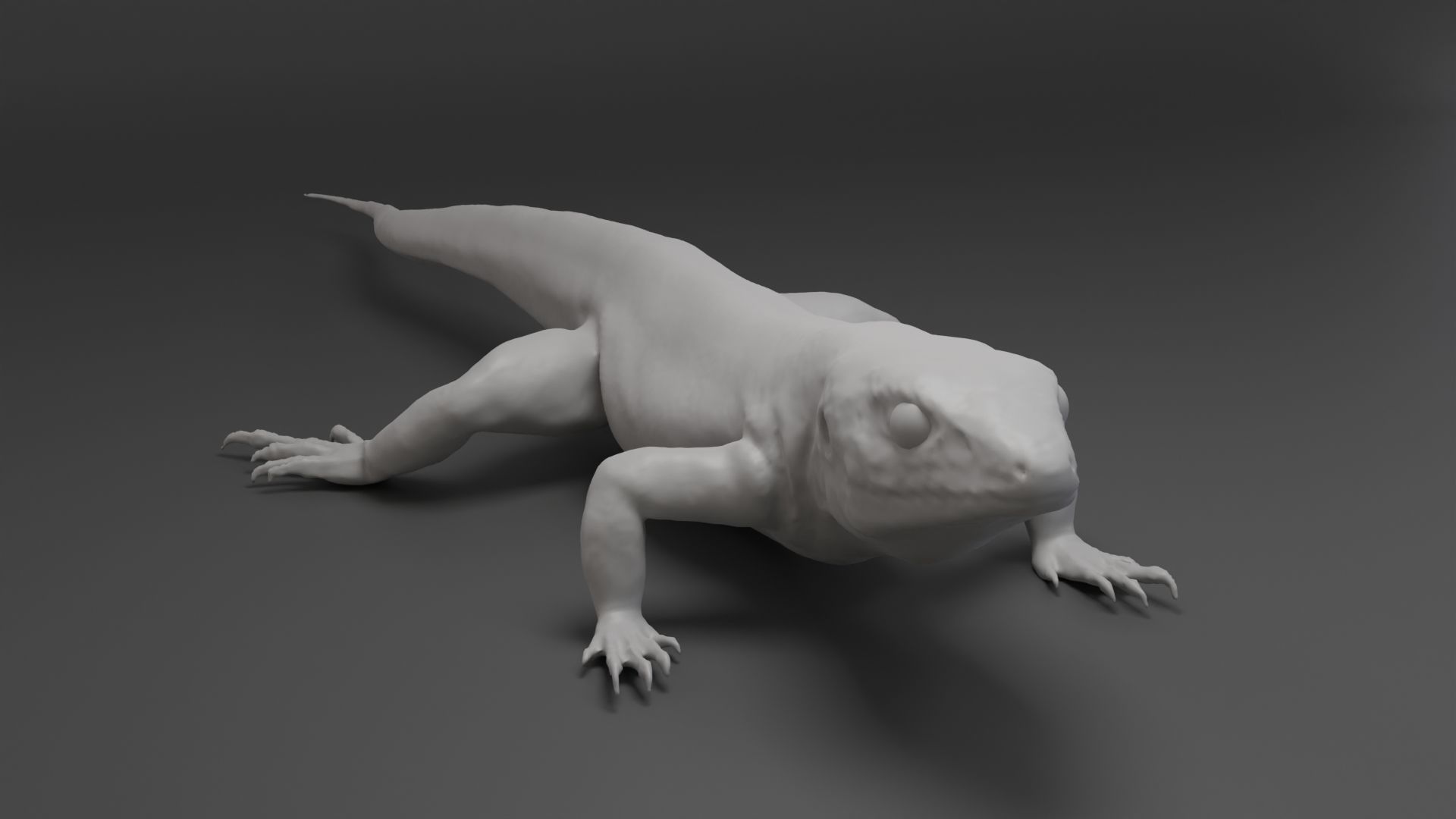 Lizard Sculpt 3D model_2