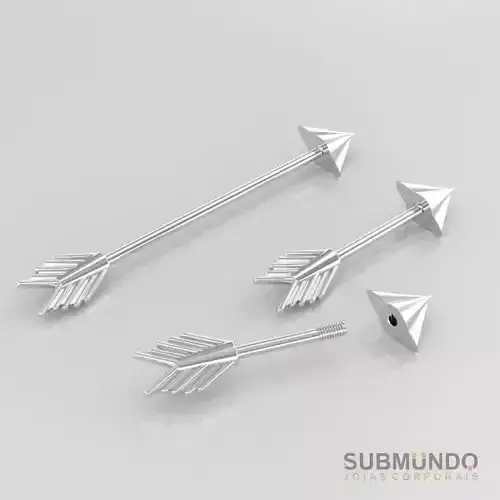 Piercing Microbell lip tragus Industrial Barbell arrow 