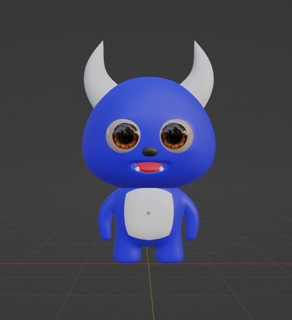 Baby Monster 3D model_1