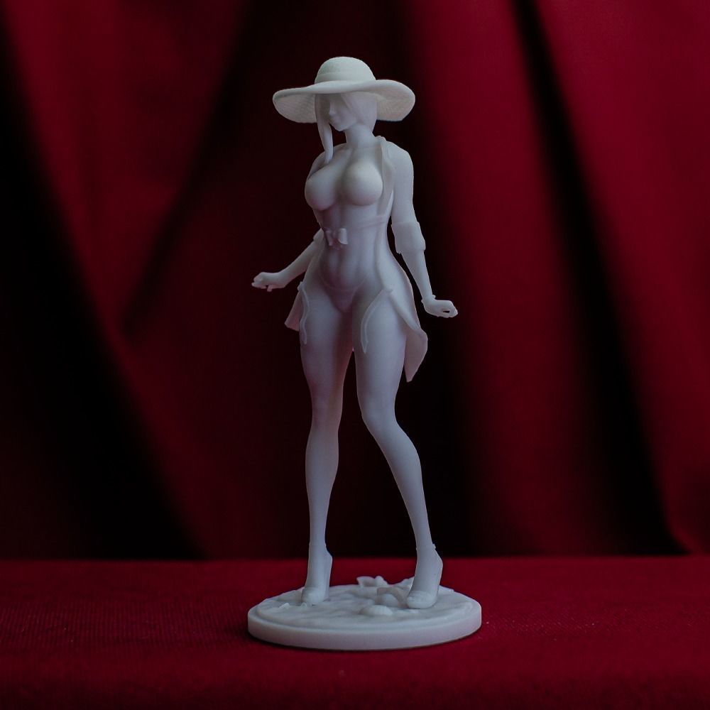 3D Print model - Girl on the beach - b 3D print model_1