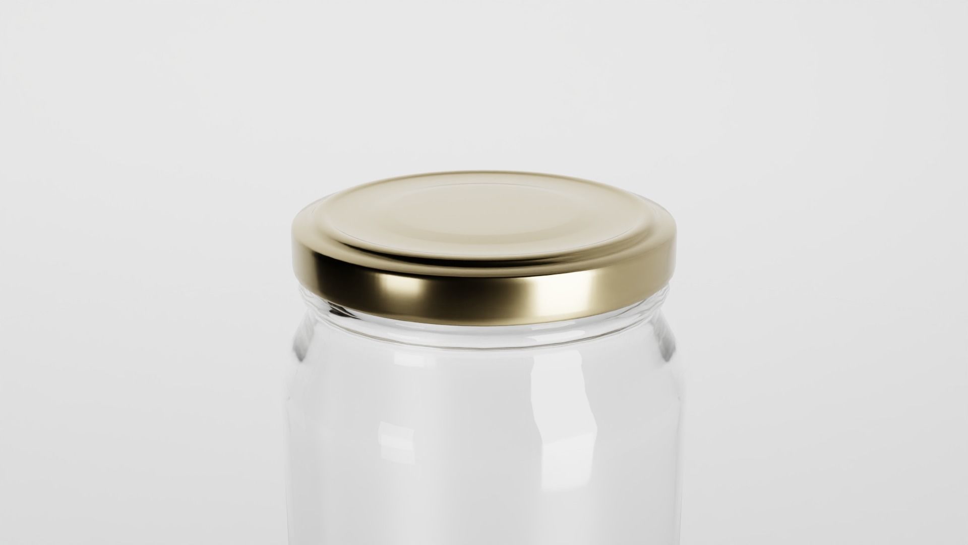 Glass jar Low-poly 3D model_5