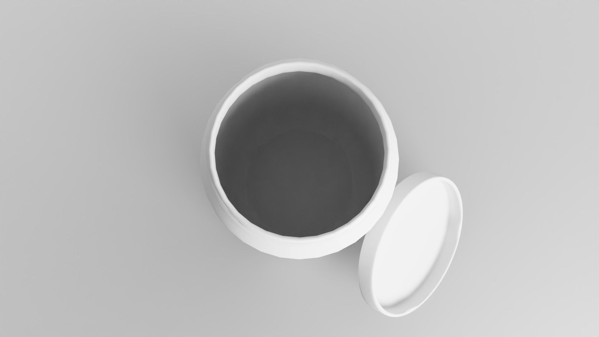 Glass jar Low-poly 3D model_22