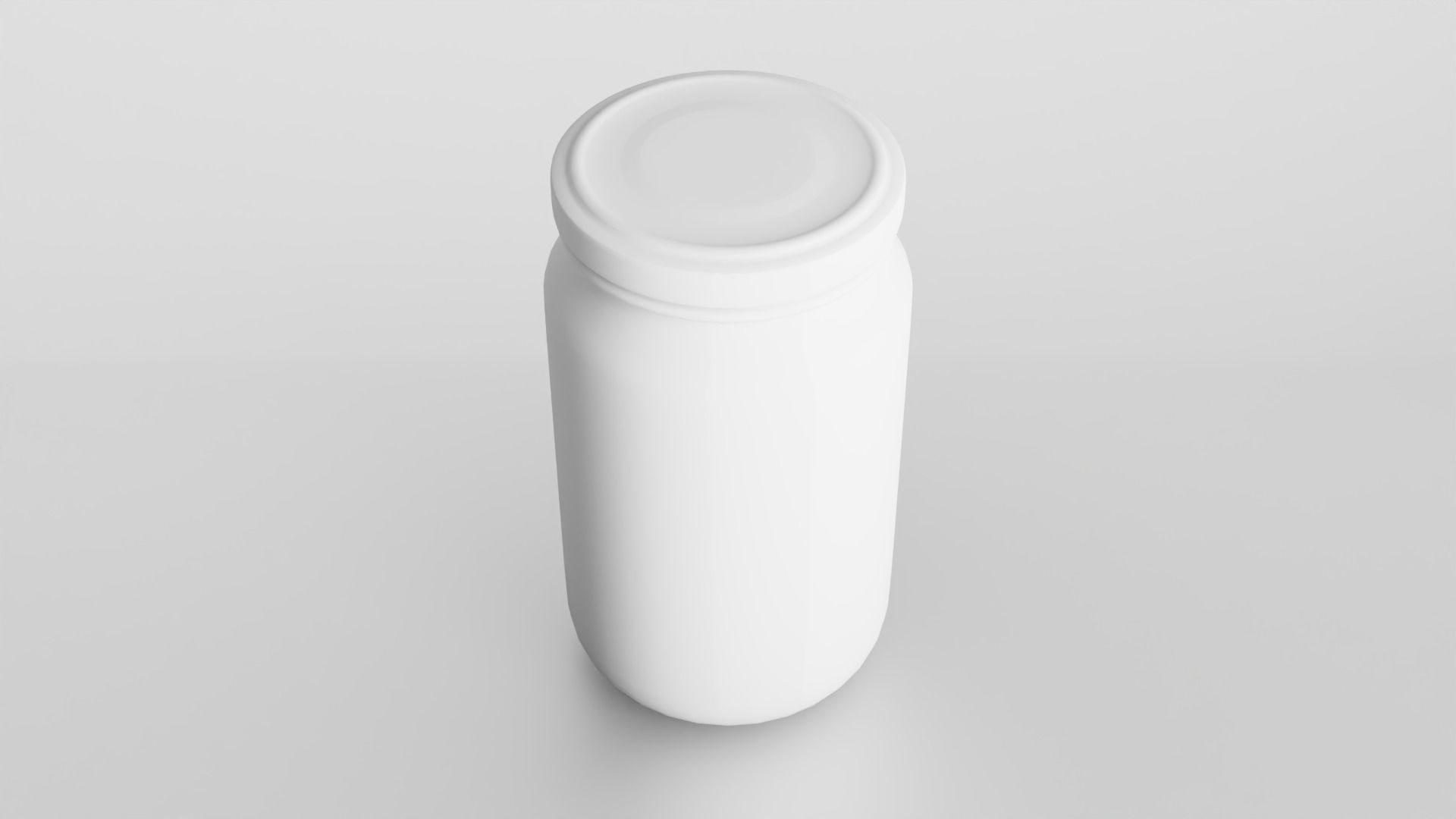 Glass jar Low-poly 3D model_13