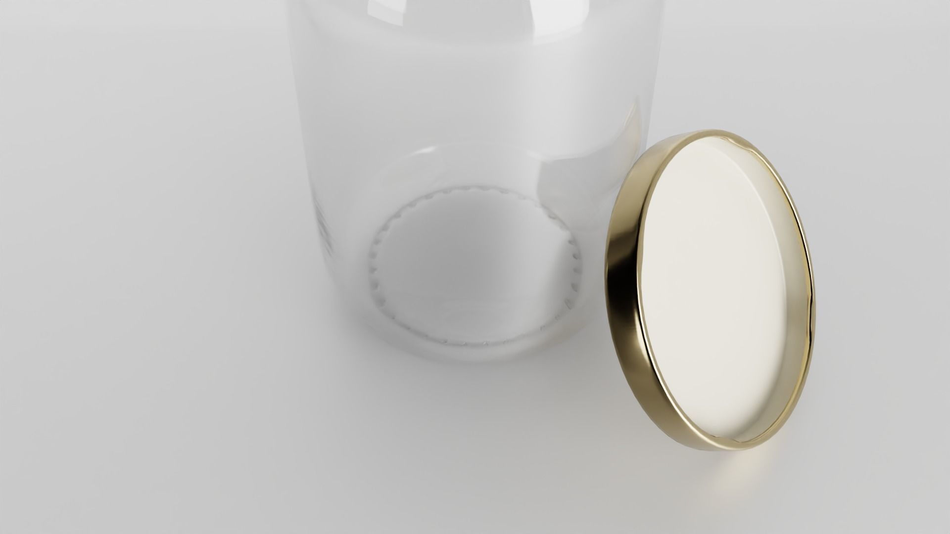 Glass jar Low-poly 3D model_12